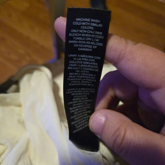 Chico’s Pull-On Slinky Knit Pants Size S Cream - Picture 9 of 9